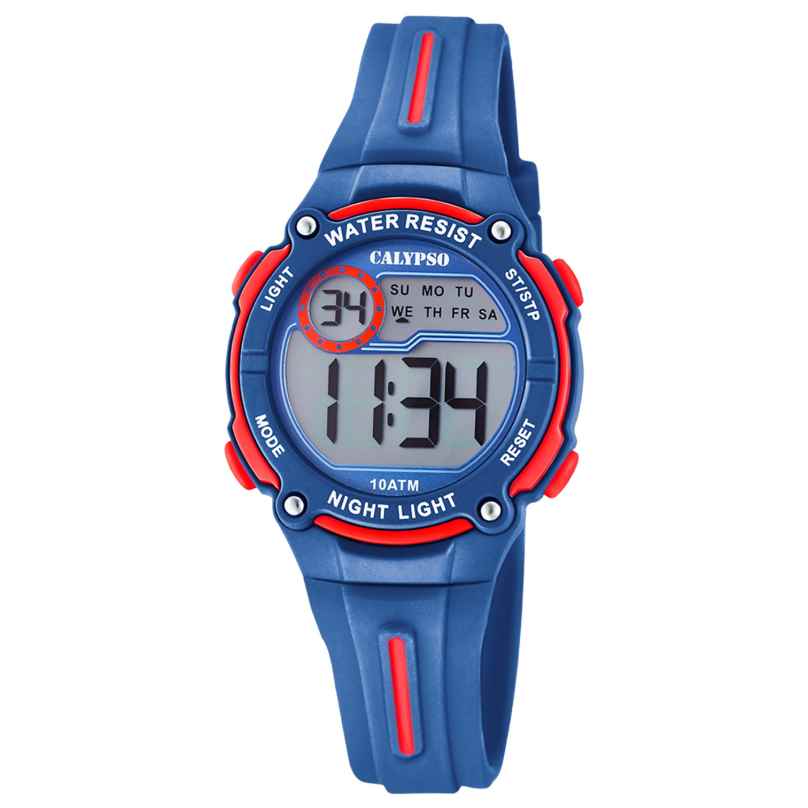 Calypso K6068/4 Kinder- und Jugenduhr Digital Blau/Rot 8430622689277