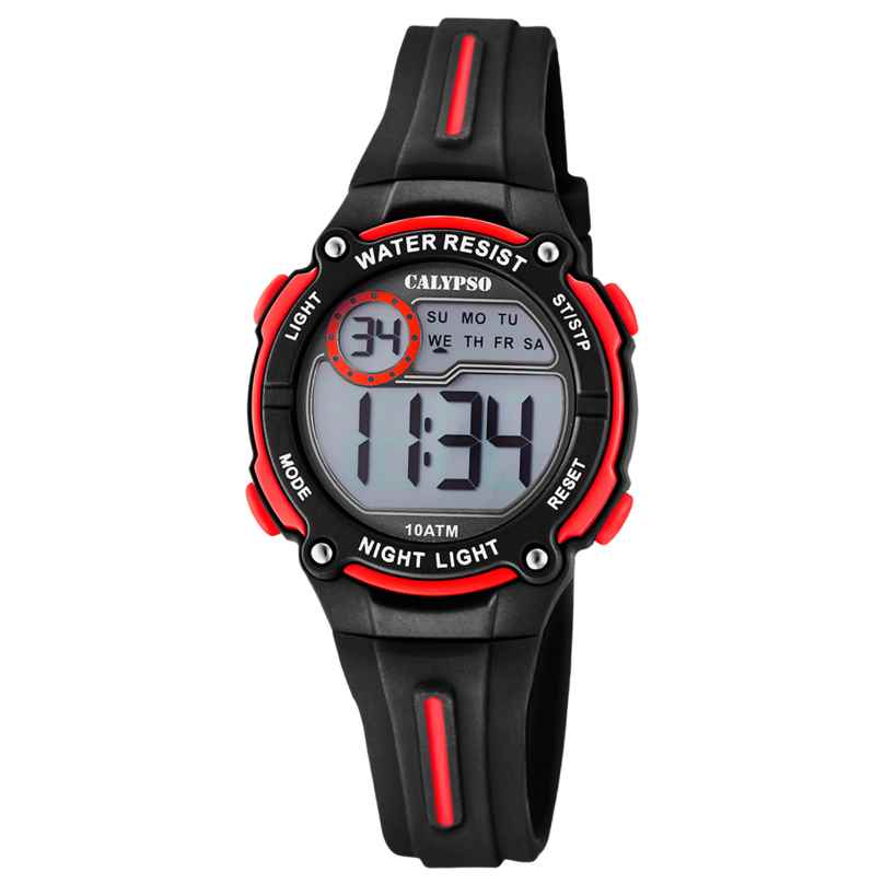 Calypso K6068/6 Digitaluhr für Kinder und Jugendliche Schwarz/Rot 8430622689291