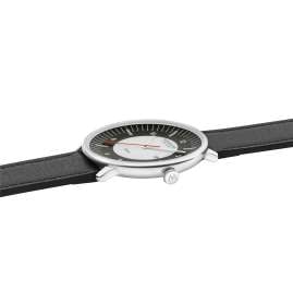 Mondaine MLE.41920.LBV Unisex-Armbanduhr Doppio Solar Schwarz 41 mm