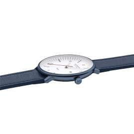 Mondaine MLE.41910.LQV Unisex Armbanduhr Doppio Solar Blau 41 mm