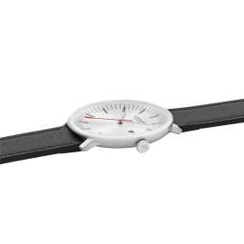 Mondaine MLE.41210.LBV Herrenuhr Quarz Doppio mit Lederband