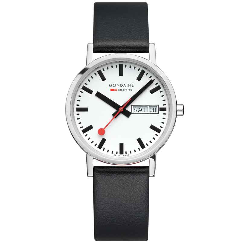 Mondaine A667.30314.11SBBV Wristwatch in Unisex Size Classic Black 36 mm 7611382627728
