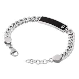 Police PEAGB0010402 Men's Bracelet Strip II Stainless Steel/Black