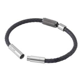 Police PEAGB0001131 Men's Bracelet Urban Texture Grey Leather