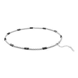 Police PEAGN0078502 Men's Necklace Radius Steel/Black