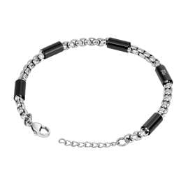 Police PEAGB0078502 Herren-Armband Radius Edelstahl/Schwarz