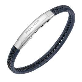 Police PEAGB0009505 Herrenarmband Indy II Leder Dunkelblau