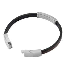 Police PEAGB0079202 Herrenarmband Recall Leder Schwarz/Braun