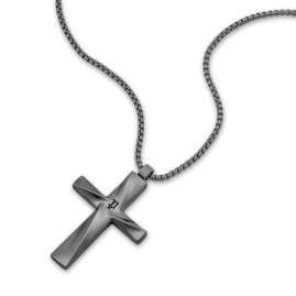 Police PEAGN0081706 Herren-Halskette Contorto Grau