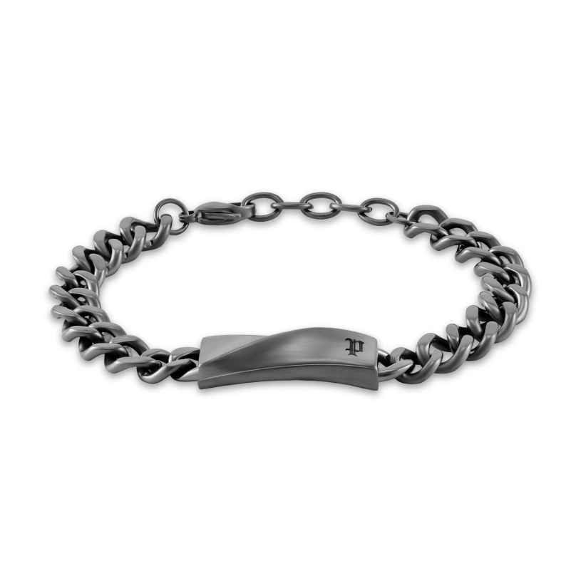 Police PEAGB0081703 Herren-Armband Contorto Grau 4894816191832