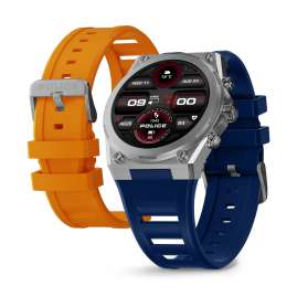 Police PEIUN00003X0 Men's Smartwatch My.Avatar 2.0 Blue/Orange
