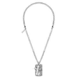 Police PEAGN2120401 Men's Necklace with Dog Tag and Cross Vigor