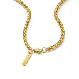 Police PEAGN0001905 Men's Necklace Rondelle Gold Tone
