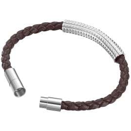 Police PEAGB0001108 Men's Bracelet Urban Texture Brown Leather