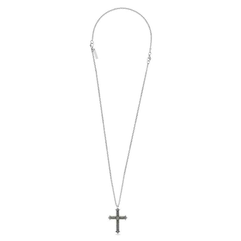 Police PEAGN0033702 Men's Necklace with Black Cross Whiz 4894816131692