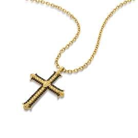 Police PEAGN0033703 Men's Necklace Cross Gold Tone Whiz