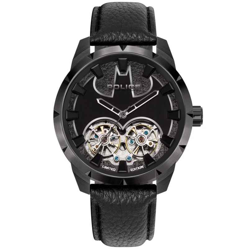 Police PEWGE0022701 Armbanduhr Automatik Batman Limited Edition Schwarz 4894816136598