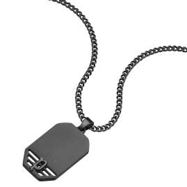 Police PEAGN0035902 Men's Necklace Motive Stainless Steel Blackened