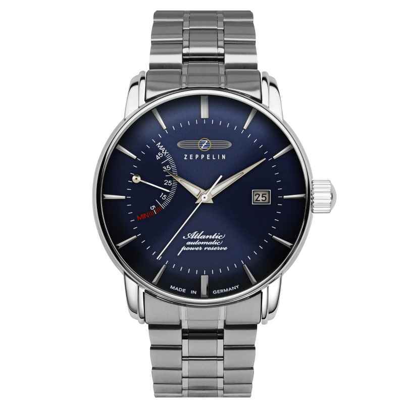 Zeppelin 8462MB-3 Automatikuhr für Herren Gangreserve Atlantic Blau 4041338090451