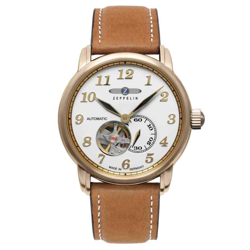 Zeppelin 7664-1 Herren-Automatikuhr LZ127 Graf Zeppelin Roségoldfarben 4041338090758