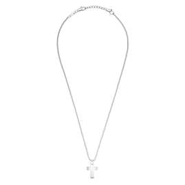 s.Oliver 2033914 Men's Cross Pendant Necklace Stainless Steel