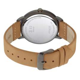 s.Oliver 2033498 Men's Wristwatch Light Brown Leather Strap