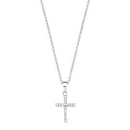 s.Oliver 2018528 Girls' Necklace Cross Silver