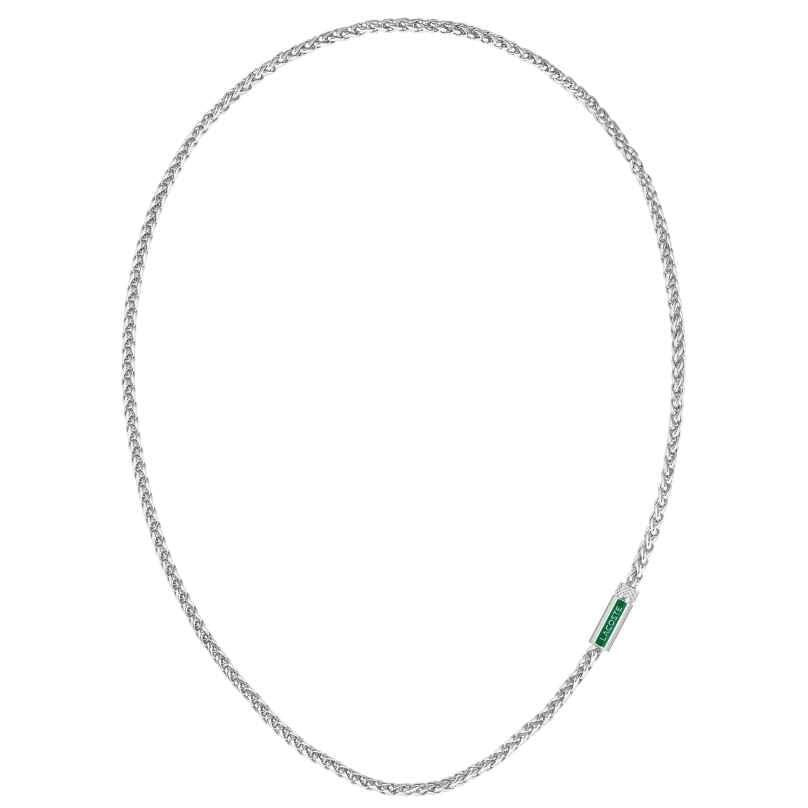 Lacoste 2040340 Men's Necklace Spelt Silver Tone 7613272585323