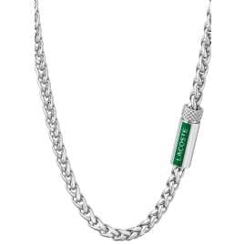 Lacoste 2040340 Men's Necklace Spelt Silver Tone