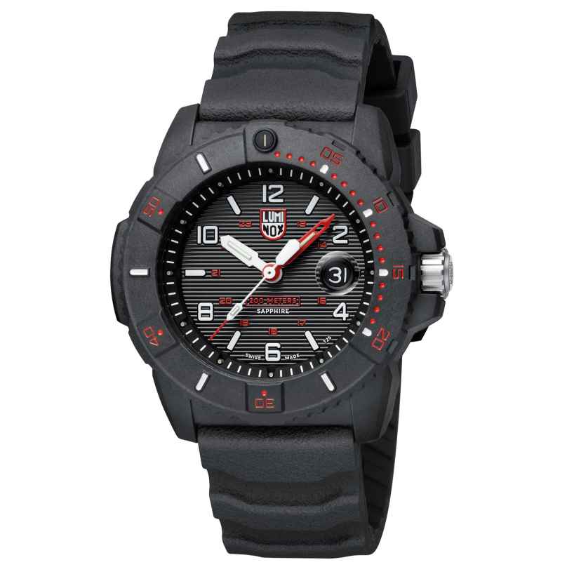 Luminox XS.3615 Herren-Taucheruhr Navy Seal Schwarz/Rot 7611382585028