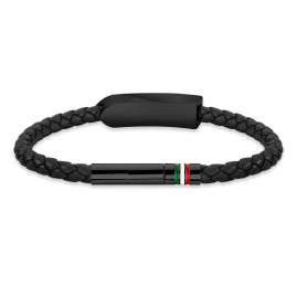 Ducati DTAGB2137403 Bracelet for Men Storia Black Leather