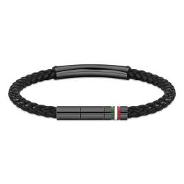 Ducati DTAGB2137802 Men's Bracelet Vittoria Black Leather