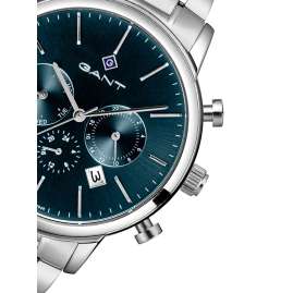 Gant G132004 Herren-Armbanduhr Cleveland Multifunktion Stahl/Petrol