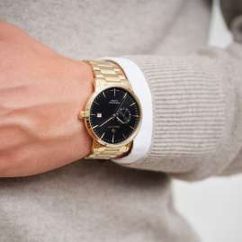 Gant G165021 Herrenarmbanduhr Quarz East Hill Goldfarben/Schwarz
