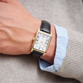 Gant G197002 Herren-Quarzuhr Staten Island Rechteckig Goldfarben