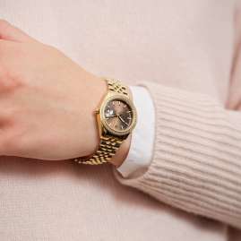 Gant G181103 Damen-Armbanduhr Sussex Mini Bijou Goldfarben/Braun