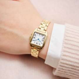 Gant G193003 Damen-Armbanduhr Quarz Rechteckig Seneca Goldfarben