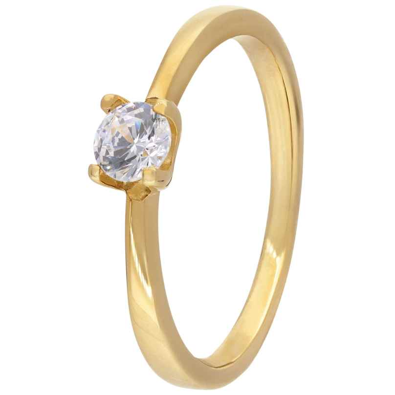 trendor 68680 Damenring Gold 333/8K mit Zirkonia Ø 4 mm