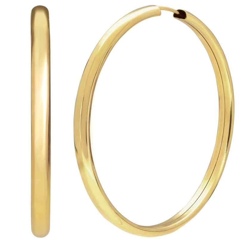 trendor 28180-50 Damen-Ohrringe Creolen 925 Silber Vergoldet Ø 50 mm 4262511281842