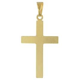 trendor 28214 Kreuz-Anhänger Gold 333 (8K) An Goldplattierter Halskette