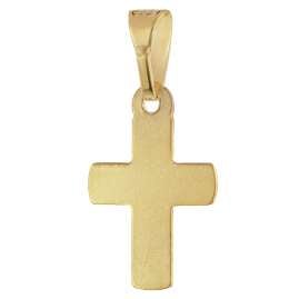 trendor 28218 Kinder Kreuz-Anhänger Gold 333 / 8K An Vergoldeter Silberkette