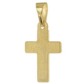 trendor 28220 Kreuz für Kinder Gold 333 / 8K An Vergoldeter Silberkette