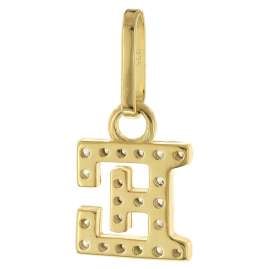 trendor 28266-E Women's Necklace With Letter E Gold-Plated 925 Silver