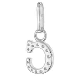 trendor 28240-C Women's Necklace With Letter C Rhodium-Plated 925 Silver