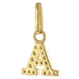 trendor 28266-A Women's Necklace With Letter A Gold-Plated 925 Silver