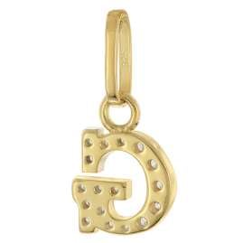 trendor 28266-G Women's Necklace With Letter G Gold-Plated 925 Silver