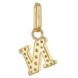 trendor 28266-N Women's Necklace With Letter N Gold-Plated 925 Silver