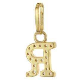 trendor 28266-R Women's Necklace With Letter R Gold-Plated 925 Silver