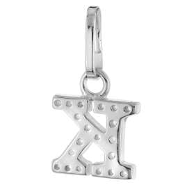 trendor 28240-K Women's Necklace With Letter K Rhodium-Plated 925 Silver