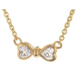 trendor 28344 Damen-Halskette 925 Silber Vergoldet Zirkonia Collier